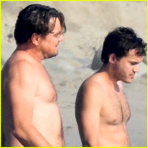 Leonardo DiCaprio Goes Shirtless For Beach Day With BFF Emile Hirsch