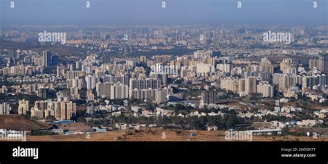 19 January 2024 Cityscape Skyline Cityscape Of Pune City Aerial