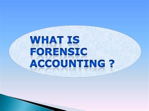 Forensic Accounting Ppt 2