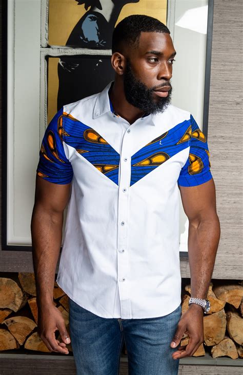 Short Sleeve Shirt For Men African Mens Fashion 100 African Wax