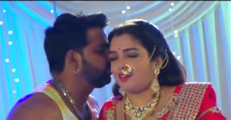 Bhojpuri Gana Amrapali Dubey Pawan Singh Bhojpuri Romantic Song Video Raate Diya Butake Crossed