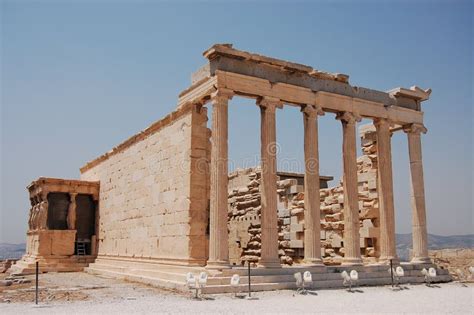 The Erechtheum stock photo. Image of landmark, white - 13812472