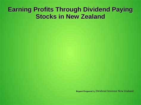 Calaméo How to Pick Best Dividend Paying Stocks in New Zealand