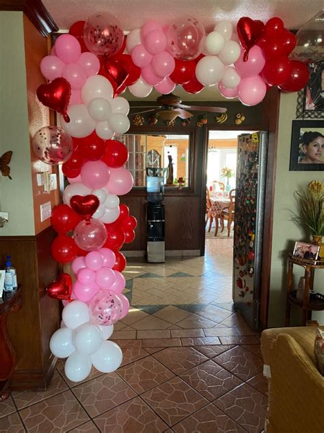 Valentine’s Day ballon Arch in 2024 | Valentines balloons, Pink ...