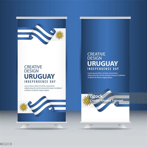 Uruguay Perayaan Hari Kemerdekaan Desain Kreatif Ilustrasi Template Vektor Ilustrasi Stok