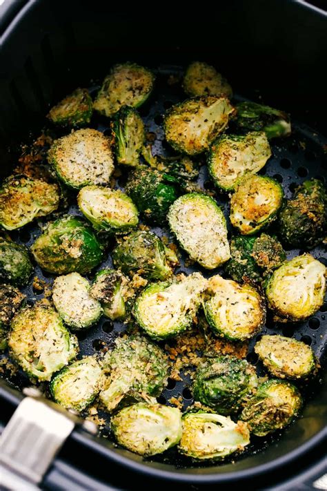 Air Fryer Crispy Parmesan Brussels Sprouts Recipe The Recipe Critic