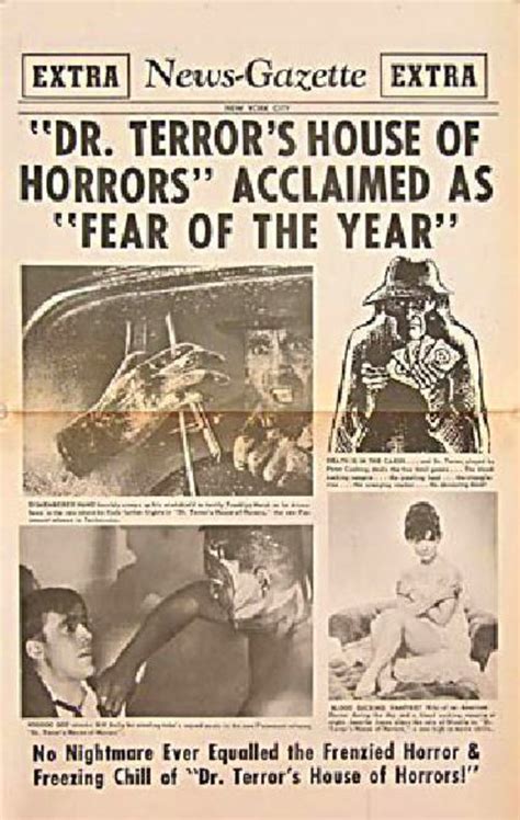 Dr Terror S House Of Horrors Original 1964 U S Movie Herald