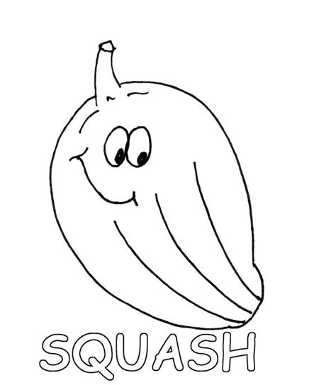 Squash Coloring Page At Free Printable Colorings