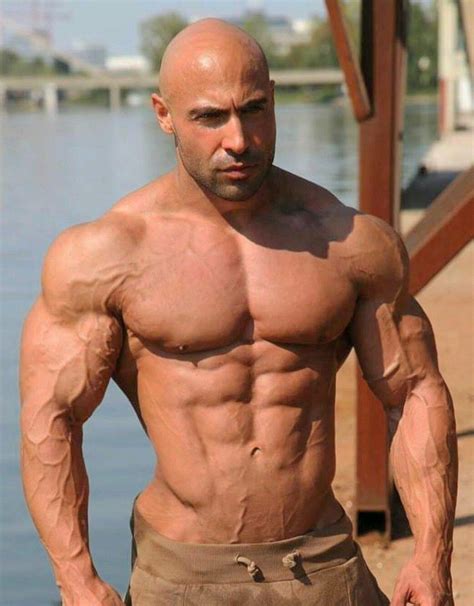 Huge Muscle Men Mr Muscle Muscle Fitness Fitness Model Bald Men