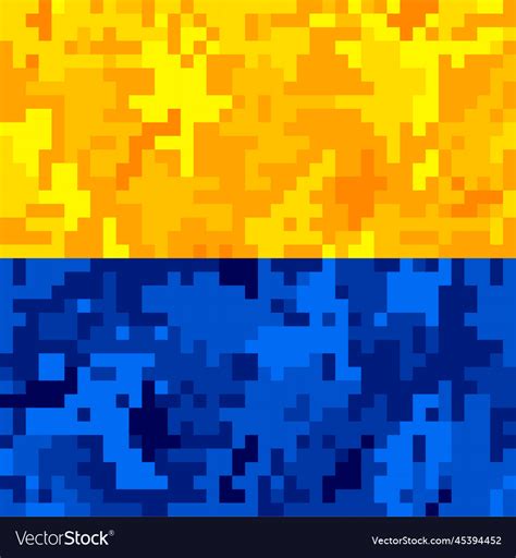 Ukrainian National Flag Camouflage Royalty Free Vector Image