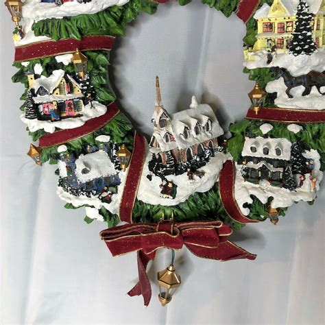 Limited Edition Thomas Kinkade Christmas Wreath by The Hamilton Collection EUC - Other