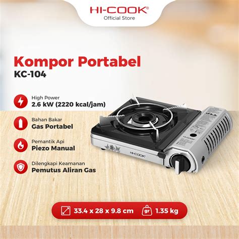 Jual Kompor Portable Hi Cook KC 104 Hi Cook Official