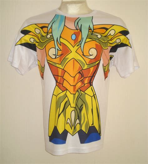 Playera Caballeros Del Zodiaco Aioria De Leo Armadura Dorada 290 00