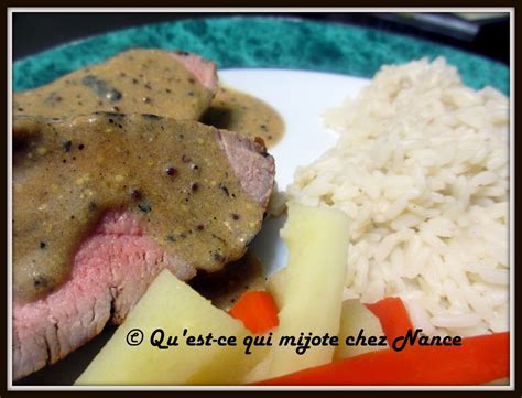 Quest Ce Qui Mijote Chez Nance Filet De Porc Sauce Moutarde Et