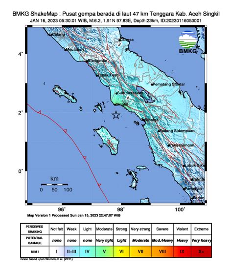 Aceh Diguncang Gempa 6 2 Magnitudo Lepas Subuh