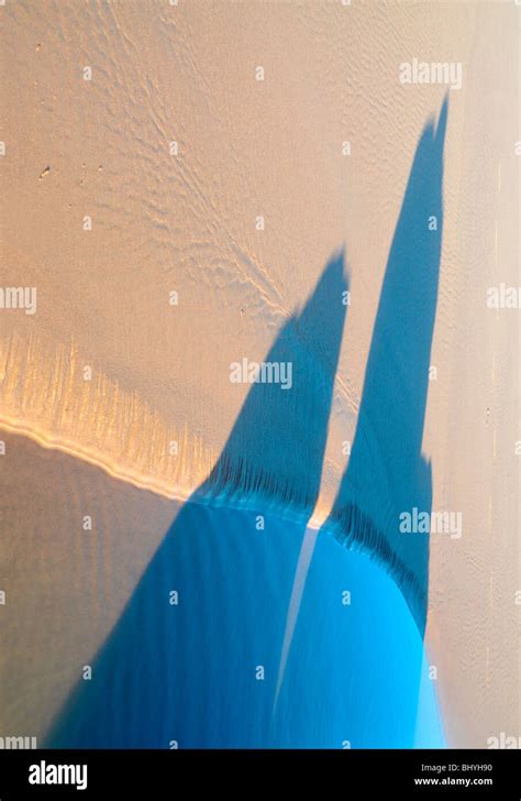 Abstract Of Coloured Shadow On Sand Stock Photo Alamy