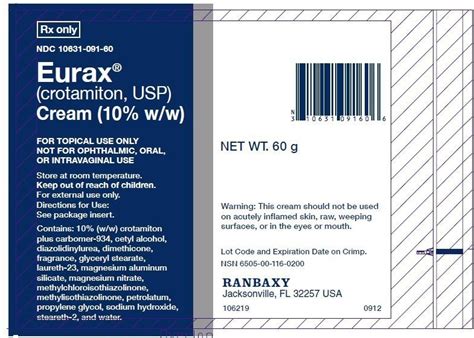 Eurax - FDA prescribing information, side effects and uses