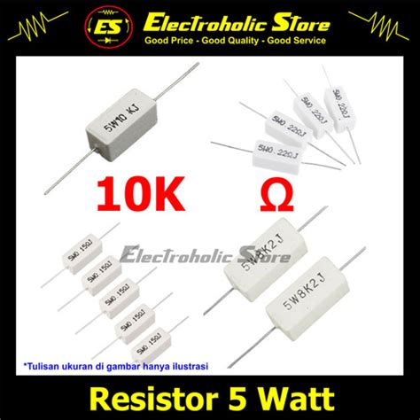 Jual Resistor W K Ohm Kapur Watt Watt Kohm K R Kr