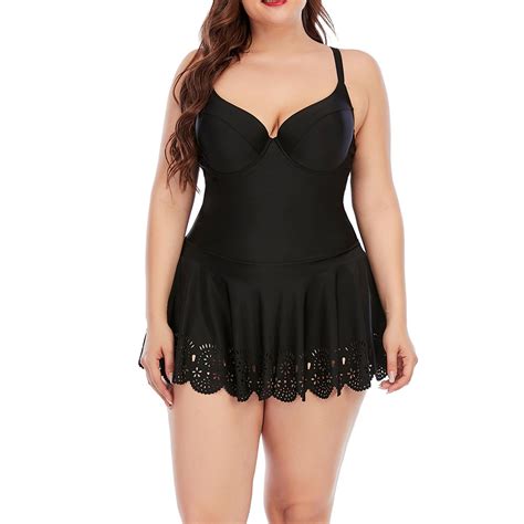 Aloohaidyvio One Piece Swimdress Swimsuits For Women Plus Size Tummy Control Swim Dresses Skirt