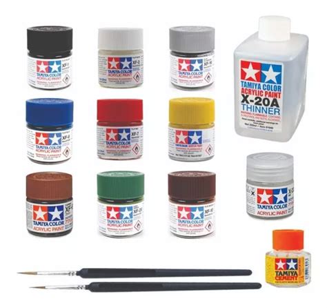 Set Pinturas Tamiya Acrilica P Modelismo Hobby Env O Gratis