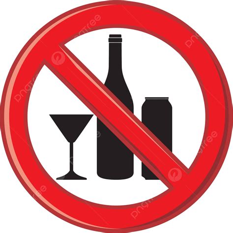 No Alcohol Signo Eps Trabajo De Prevención Vector Png Dibujos Eps