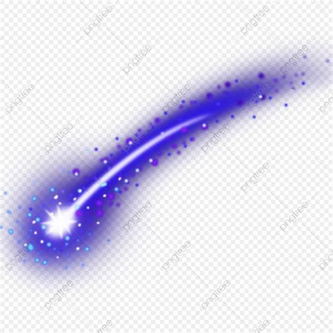 Long Tail Png Transparent Purple Long Tail Shooting Star With Glitter