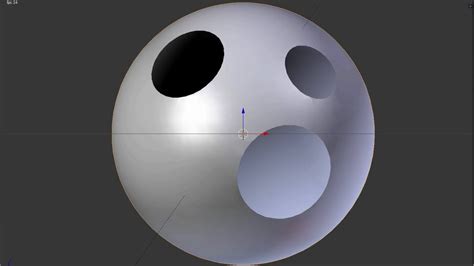 Blender Tutorial Cut Random Size And Positioned Circular Holes In A Sphere Youtube