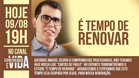 Tempo De Renovar Haroldo Dutra Dias Palestra Youtube