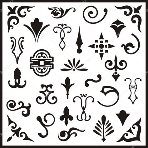 Ornamental Design Elements Vector Series Stock Vector By Clipart