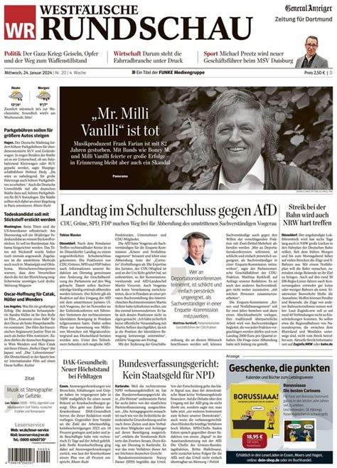 Westfälische Rundschau Zeitung als ePaper im iKiosk lesen