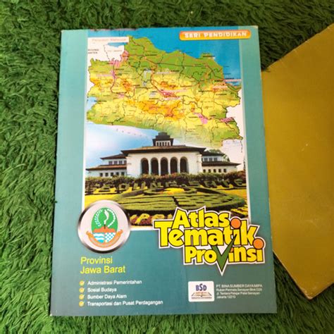 Jual Original Buku Atlas Tematik Provinsi Peta Jawa Barat Full Colour