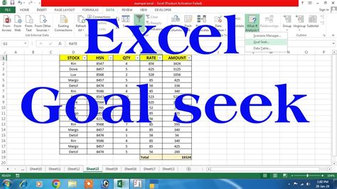 Goal Seek Excel Goal Seek Goal Seek In Excel How To Use Goal Seek In Excel Goal Seek