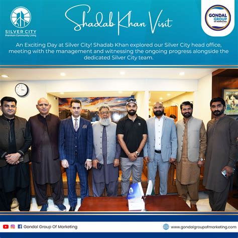 The Cricketer Shadab Khan Visited The Head Office Of Silver City