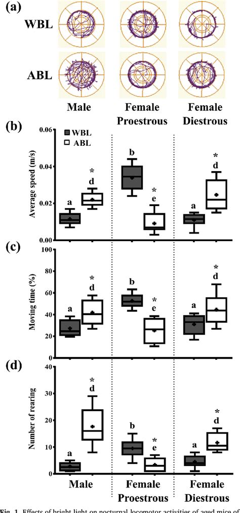 Figure From Sex And Estrous Cycle Dependent Changes In Locomotor