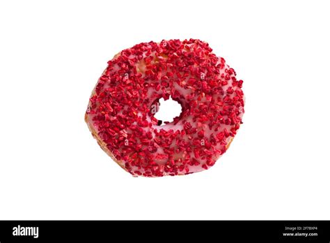 Raspberry Royale Yumnut Cross Between A Doughnut And A Yum Yum Isolated On White Background