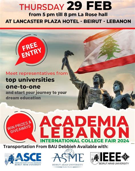 Academia Lebanon International College Fair 2024 Ieee Education Week