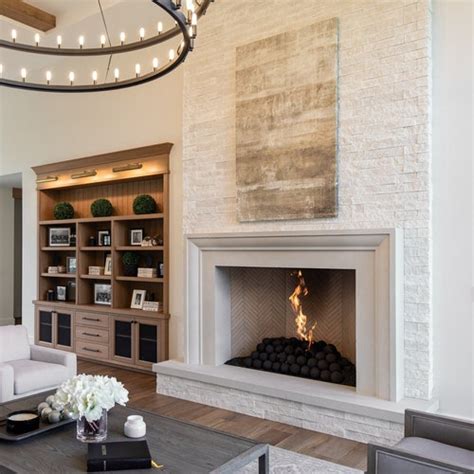 Modern Cast Limestone Fireplace Surround Etsy