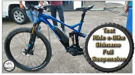 Test Ride E Bike Conceito Shimano Full Suspension Shimano Fest YouTube