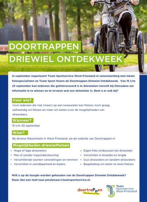 Ontdek Socibike Tijdens Doortrappen Driewiel Ontdekweek Socibike