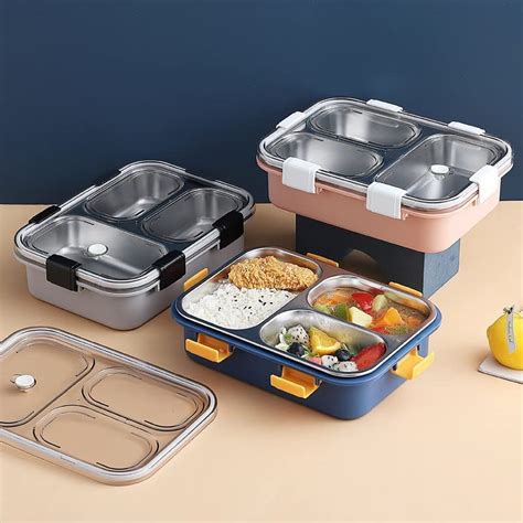 Compartment Stainless Steel Insulated Lunch Box Perfect Tiffin Box