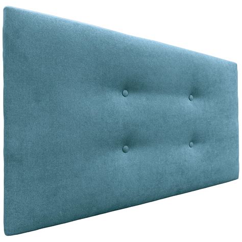 DHOME Tête de lit en tissu Aqualine avec 2 rangées de boutons 105x50cm