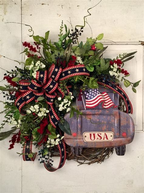 Reserved For Missy Etsy Th Of July Wreath Memorial Day Wreaths