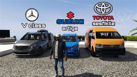 Toyota Hiace Vs Benz V Class Vs Suzuki Ertiga Uber Taxi Challenge Gta