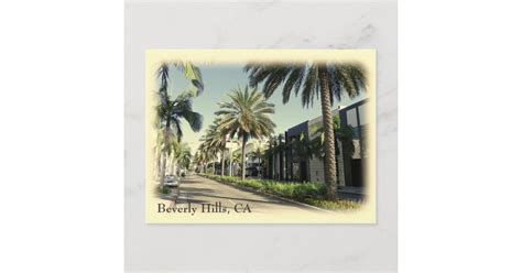 Retro Style Beverly Hills Postcard Postcard Zazzle