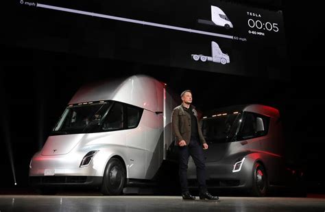 Teslas Electric Semi Truck Gets Orders From Wal Mart And J B Hunt Wsj