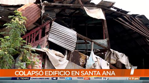 Al Menos Doce Familias Afectadas Por Colapso De Caser N En Santa Ana