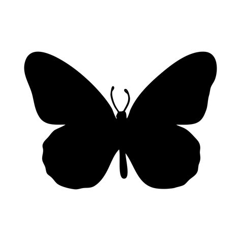 Borboleta Preta Em Um Fundo Branco Para Impressão E Design Ilustração