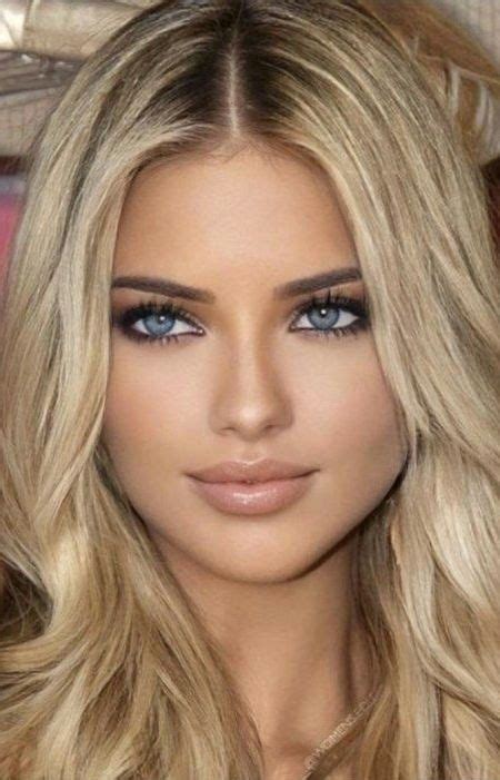 Stunning Blue Eyes And Gorgeous Blonde Hair