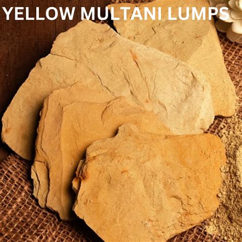 Natural Yellow Multani Lumps Multani Mitti Multani Mitti Clay