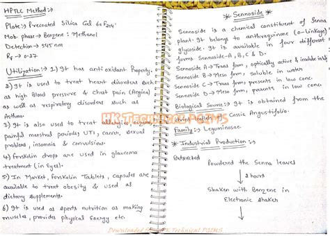 Unit IV BP504T Pharmacognosy And Phytochemistry II Notes Handwritten